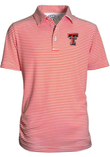 Texas Tech Red Raiders Youth Red Carson Short Sleeve Polo Shirt