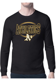 Starter Oakland Athletics Black Team Track Long Sleeve T Shirt