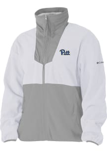 Columbia Pitt Panthers Womens White Sequoia Light Weight Jacket