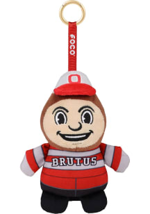 Ohio State Buckeyes 6in Plush Teamie Beanie Backpack Clip Keychain - Red