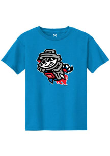 Summit Sportswear Rocket City Trash Pandas Youth Teal Primary Logo Short Sleeve T-Shirt