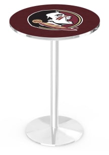 Florida State Seminoles Chrome Round Base Pub Table