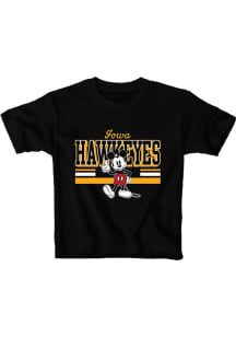 Blue 84 Iowa Hawkeyes Youth Black Mickey Short Sleeve T-Shirt