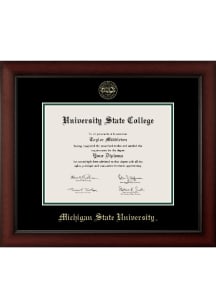 Michigan State Spartans Embossed Lenox Diploma Frame - Brown