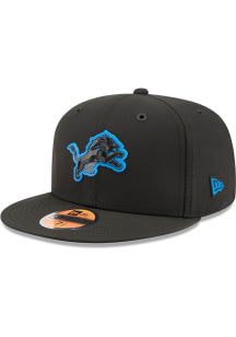 New Era Detroit Lions Mens Black NFL Sideline 59FIFTY Fitted Hat