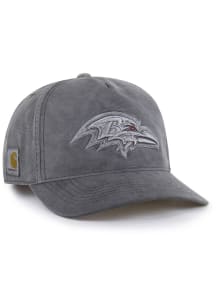47 Baltimore Ravens Carhartt Garment Dyed Hitch Adjustable Hat - Charcoal