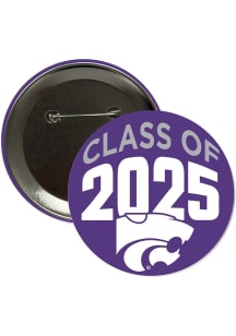 K-State Wildcats 3" Class of 2025 Button - Purple
