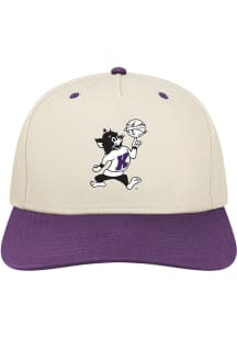 Legacy K-State Wildcats Basketball Heritage Structured 5 Panel 2T Adjustable Hat - Ivory