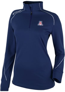 Columbia Arizona Wildcats Womens Navy Blue Heat Seal Omni Wick Shotgun 2.0 Qtr Zip
