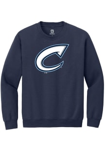 Summit Sportswear Columbus Clippers Mens Navy Blue Primary Logo Long Sleeve Crew Sweatshirt