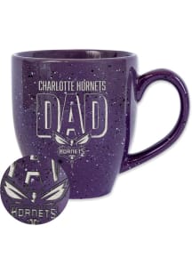 Charlotte Hornets Dad 16oz Speckle Ceramic Mug - Purple