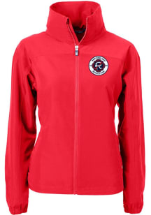 Cutter and Buck New England Revolution Womens Red Charter Eco Light Weight Jacket