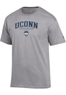 Champion UConn Huskies Grey Grandma Script Jersey Short Sleeve T Shirt