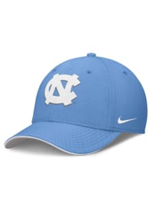 Nike North Carolina Tar Heels Mens Light Blue Coaches Dri-Fit Rise Swooshflex Flex Hat