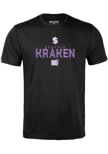 Levelwear Seattle Kraken Black Richmond Carve Short Sleeve T Shirt