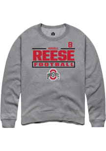 Arvell Reese Ohio State Buckeyes Mens Graphite Football NIL Stacked Box Player Crew