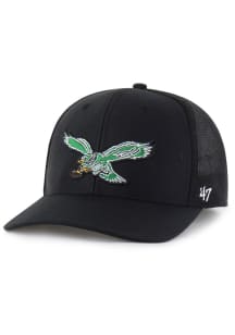 47 Philadelphia Eagles Mens Black Trophy Flex Flex Hat