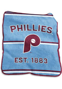 Philadelphia Phillies Retro Raschel Throw Blanket - Red