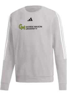 Adidas George Mason University Grey Heather Primary Logo Short Sleeve T Shirt