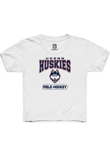 Summit Sportswear UConn Huskies Youth White Field Hockey Short Sleeve T-Shirt