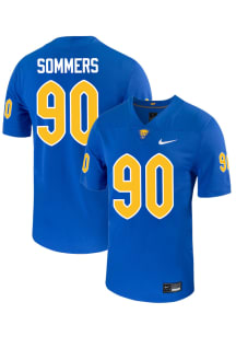 Trevor Sommers  Nike Pitt Panthers Blue NIL Name And Number Football Jersey