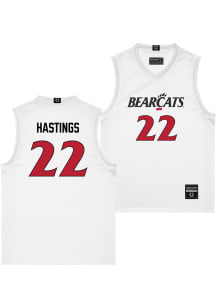 Jayden Hastings  Campus Ink Cincinnati Bearcats White NIL Jersey