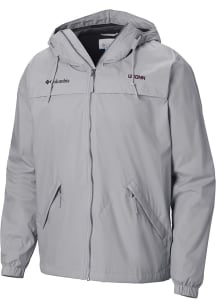 Columbia UConn Huskies Mens Grey Heat Seal Oroville Creek Medium Weight Jacket