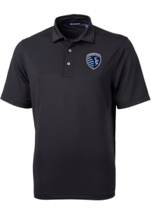 Cutter and Buck Sporting Kansas City Black Virtue Eco Pique Big and Tall Polo