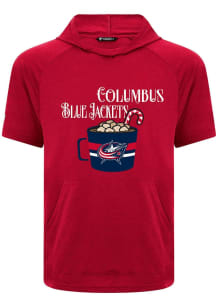 Levelwear Columbus Blue Jackets Red Phase Mellow Short Sleeve Hoods
