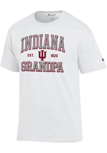 Champion Indiana Hoosiers White Est. Date Grandpa Jersey Short Sleeve T Shirt