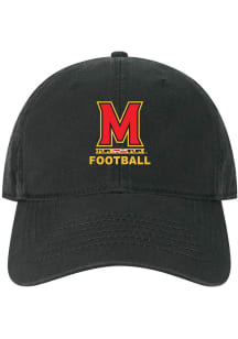 Legacy Maryland Terrapins Football EZA Twill Adjustable Hat - Black
