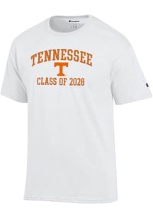 Champion Tennessee Volunteers White Font Class of 2028 Jersey Short Sleeve T Shirt