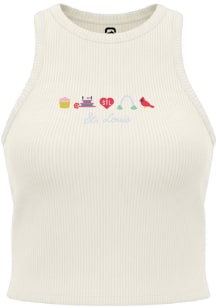 Summit Sportswear St Louis Womens Natural Embroidered icons Tank Top