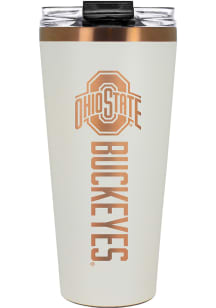Ohio State Buckeyes 32oz Big Slim Stainless Steel Tumbler - White