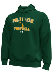 Under Armour William & Mary Tribe Mens Green Football Icon Long Sleeve Hoodie