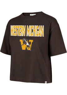 47 Western Michigan Broncos Womens Brown First Rank City Short Sleeve T-Shirt