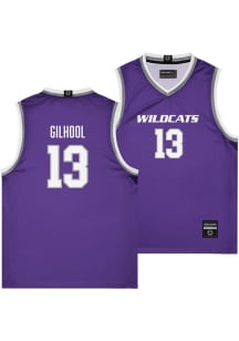 Matt Gilhool  Campus Ink K-State Wildcats Youth NIL Purple Basketball Jersey