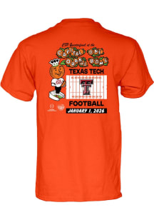 Blue 84 Texas Tech Red Raiders Orange 2026 Orange Bowl Short Sleeve T Shirt
