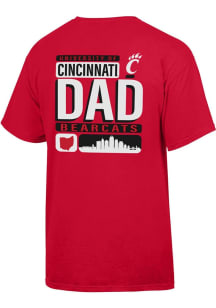 Gear For Sports Cincinnati Bearcats Red Dad Short Sleeve T Shirt