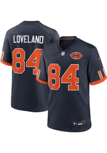 Colston Loveland  Nike Chicago Bears Navy Blue Rivalry Football Jersey