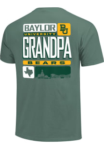 Baylor Bears Green Grandpa Tiles Short Sleeve T Shirt
