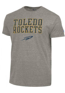 Champion Toledo Rockets Dark Grey Stacked Tri-Blend Short Sleeve Fashion T Shirt