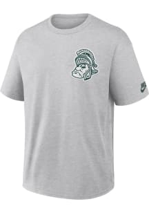 Nike Michigan State Spartans Grey Legacy Twill Short Sleeve Fashion T Shirt