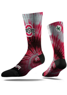 Ohio State Buckeyes Strideline Dyed Style Mens Crew Socks