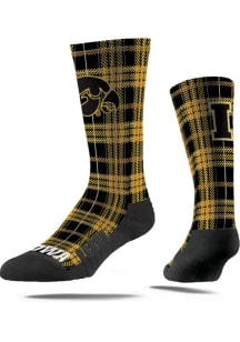 Iowa Hawkeyes Collegiate Plaid Mens Dress Socks