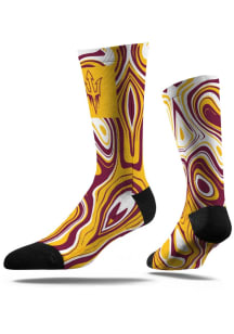 Arizona State Sun Devils Oil Slick Mens Dress Socks