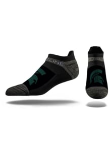 Strideline Michigan State Spartans Primary Logo Mens No Show Socks