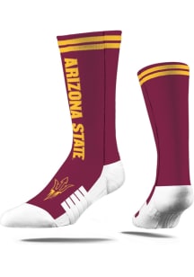 Arizona State Sun Devils Strideline Script Mens Crew Socks