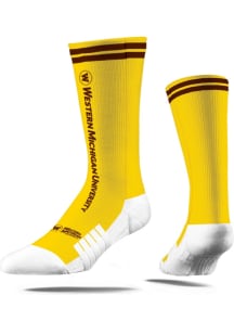 Western Michigan Broncos Strideline Script Mens Crew Socks