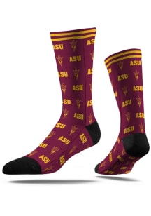 Arizona State Sun Devils Step and Repeat Mens Dress Socks